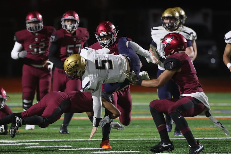 St. Joseph's Prep (in red) has won six games in a row against Catholic League rival La Salle.