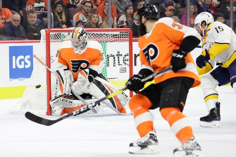 The Flyers will ride the hot hand of goalie Carter Hart when the Columbus Blue Jackets visit the Wells Fargo Center on Saturday afternoon.