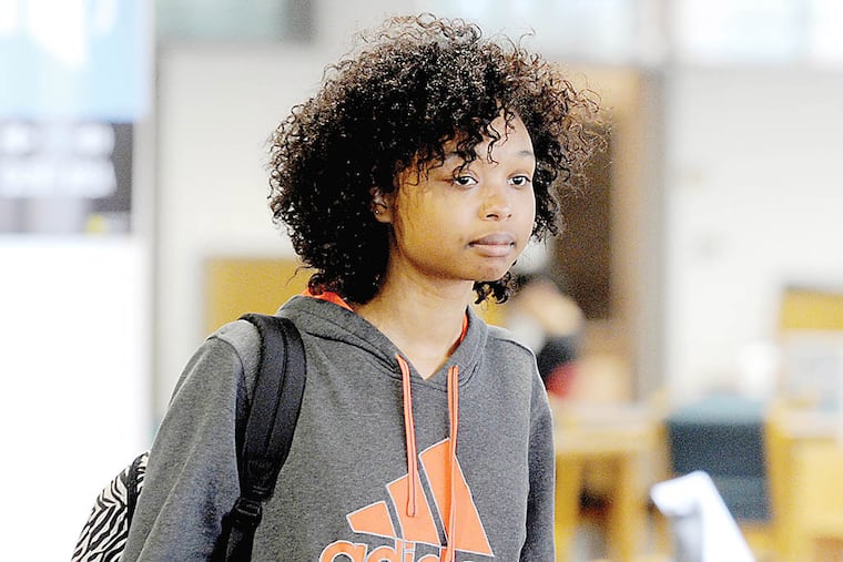 Zakiya James, 17, a junior at Drexel, took a placement test to enroll in college before she even graduated from high school. She wants to get her Ph.d in engineering by the time she's 25 but is hampered by financial difficulties.