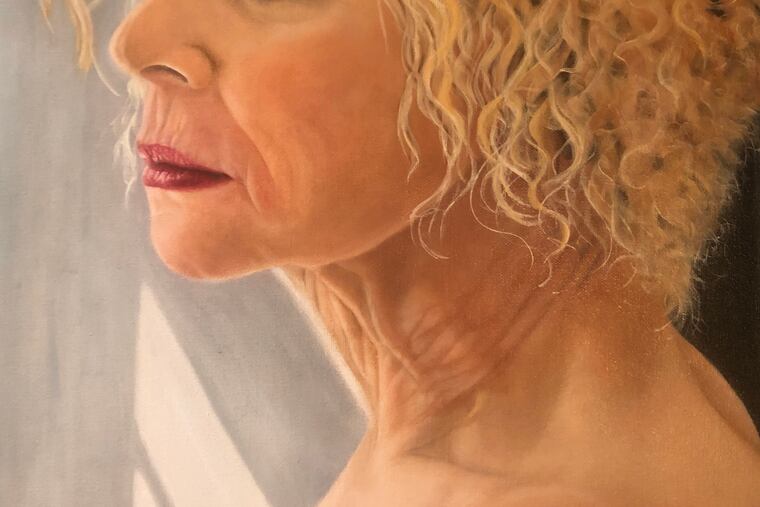 A self-portrait by Ellensue Kaplan Gross.