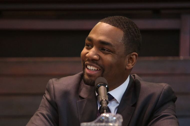 Doug Oliver speaks at the Better Mobility 2015 Mayoral Forum at Friends Center in Philadelphia on Thursday, March 19, 2015. ( STEPHANIE AARONSON / The Next Mayor )