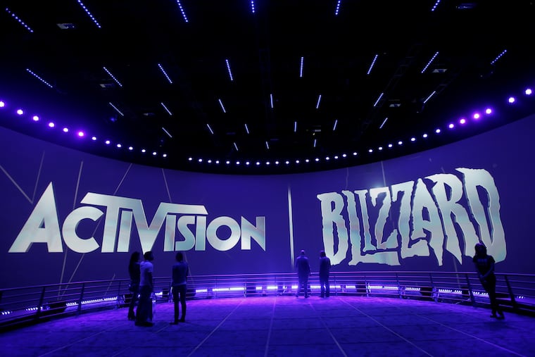 The Activision Blizzard Booth during the Electronic Entertainment Expo in Los Angeles in 2013.
