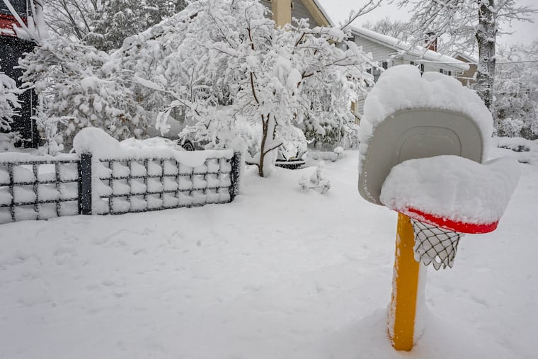 Not quite March Madness (but maybe the snow will be gone by then) in Haddonfield Monday, Feb. 23, 2026.