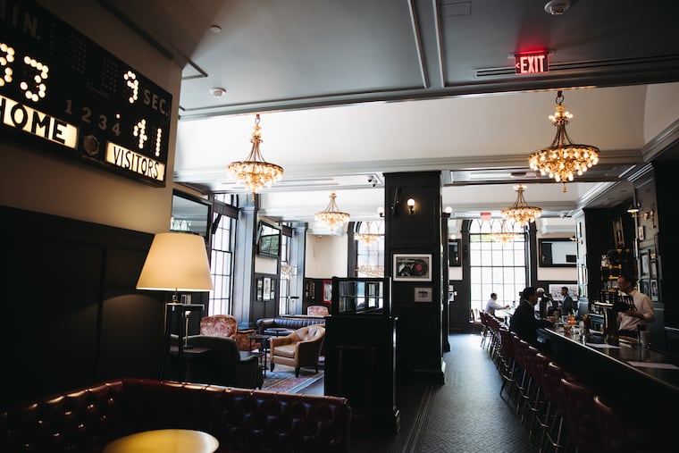 The bar at P.J. Clarke's.