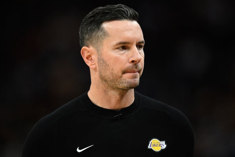 JJ Redick will coach the Los Angeles Lakers against the Sixers, one of his former teams, for the first time on Tuesday.