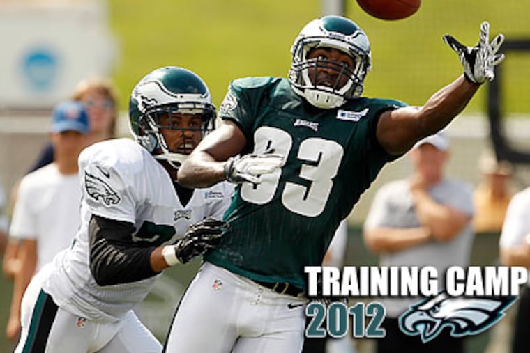 Eagles rookie Marvin McNutt spent a lot of time watching tape of Jason Avant while in college. (Yong Kim/Staff Photographer)