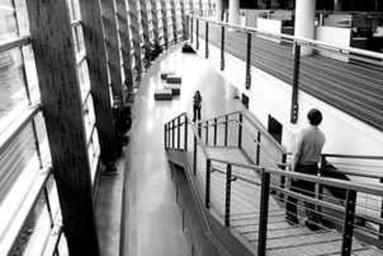 SAP's environmentally friendly office building in Newtown Square. Over five years, its American Water contract is worth $250 million to $300 million.