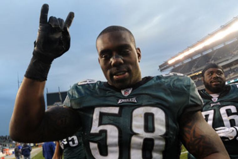 Trent Cole has recorded double-digit sacks in four of the last five seasons. (Michael Perez/AP file photo)