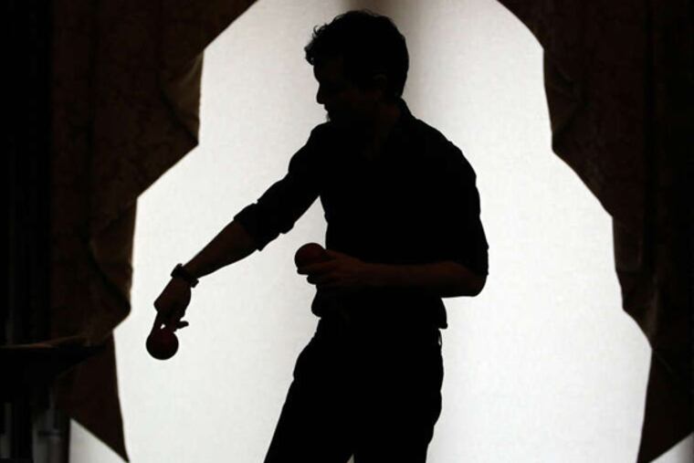 Francois Zayas, of the Francois Zayas Trio, performs during an event to announce Philadelphia Jazz Appreciation Month at City Hall in Philadelphia on April 3, 2014. The month-long celebration will feature performances by local jazz musicians across the city, along with workshops, celebrations, and a pop-up performance.