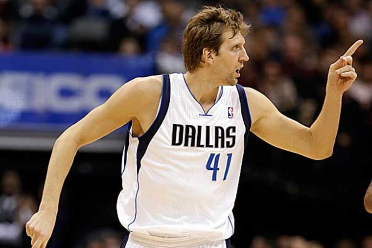 Dirk Nowitzki will need more time to work his way back from a surgery that cost him the first 27 games of the season. (Tony Gutierrez/AP)