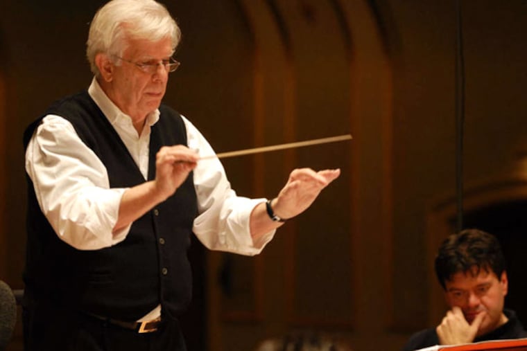 Conductor Christoph von Dohnanyi, who is in Philly. He leaves the heroism to musicians.