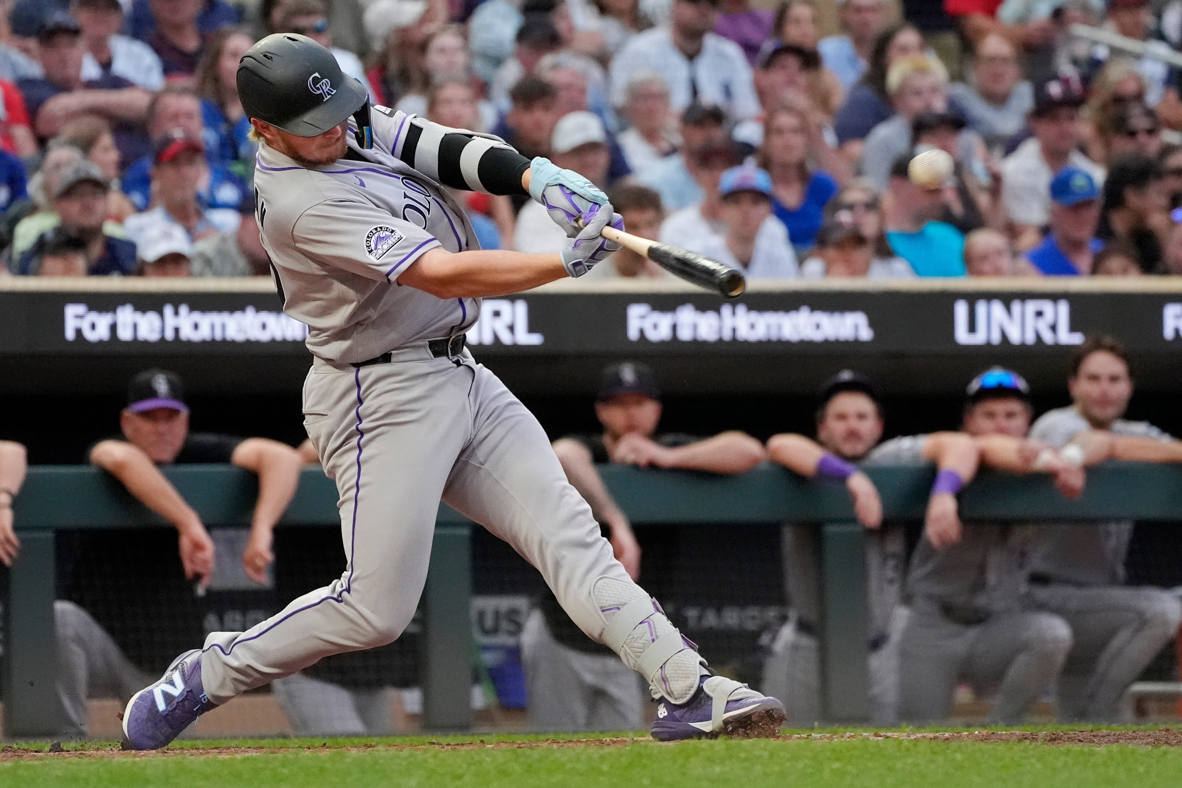 Hunter Goodman hits 3 home runs for Rockies in 8-5 win over Twins