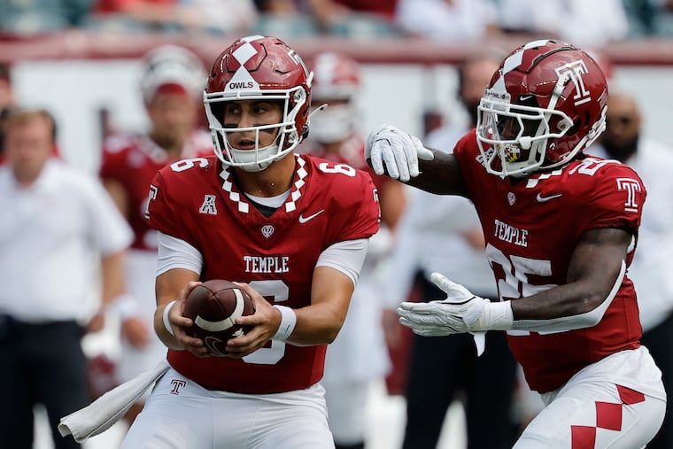 Temple quarterback Evan Simon has thrown nine touchdown passes this season.