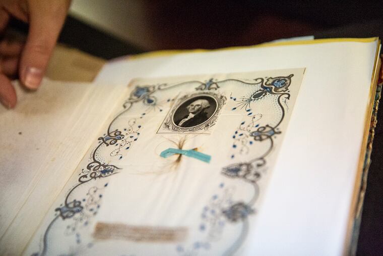 A sample of hair from George Washington