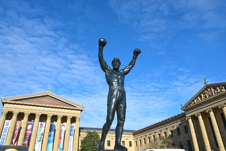 Sylvester Stallone's personal casting of the "Rocky" statue was installed on the steps of the Philadelphia Museum of Art on Dec. 3. The placement was initially supposed to be temporary, but it's still there.