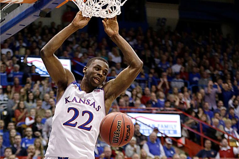 Kansas' Andrew Wiggins. (Charlie Riedel/AP)