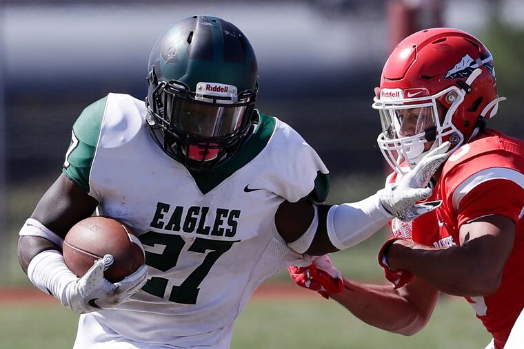 West Deptford's Tyshawn Bookman leads the team in rushing yards with 895.