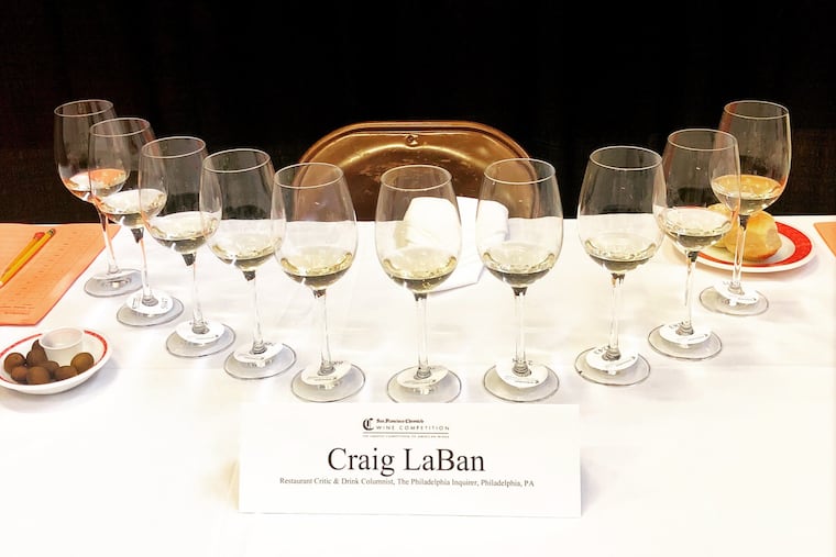 An anonymous flight of rieslings, including a winner from Pennsylvania, awaited Craig LaBan at the San Francisco Chronicle Wine Competition.