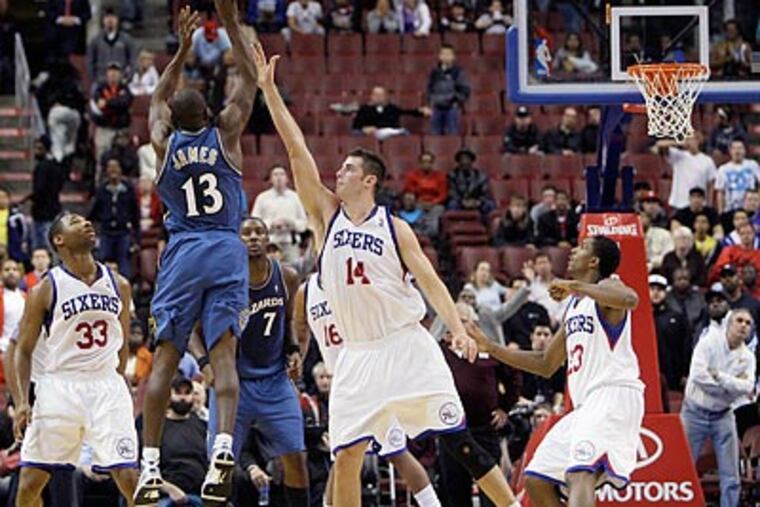 Of the 438 points scored against the Sixers this season, 153 of them, or 35 percent, have come from shots beyond the arc. (Matt Slocum/AP)