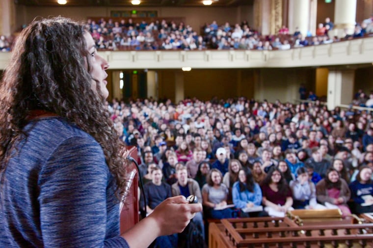 Laurie Santos teaches “Psychology and the Good Life,” the most popular class at Yale University. (Karin Shedd / Yale University)