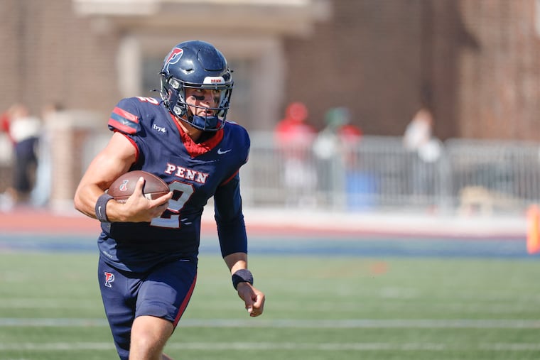 Penn's Liam O’Brien threw for 220 yards and a touchdown against Yale on Saturday.