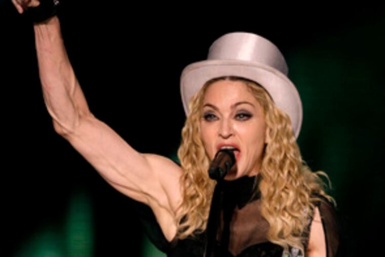 Madonna, in Buenos Aires, last Friday. She objected to British paper's using her wedding pix.
