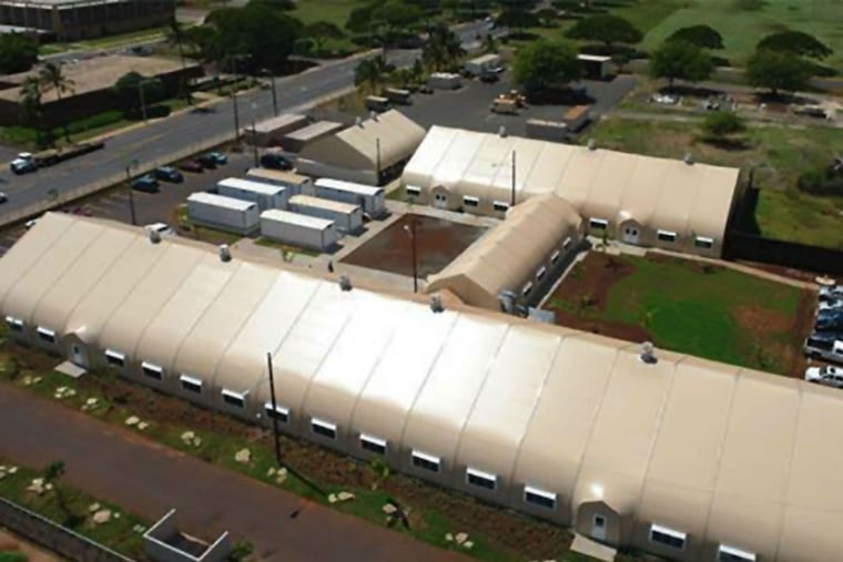 The Leeward Coast Homeless Shelter in Waianae, Hawaii, is one model for Philadelphia. "It's built in such a sturdy way I forget we're in a tent half the time," says its director.