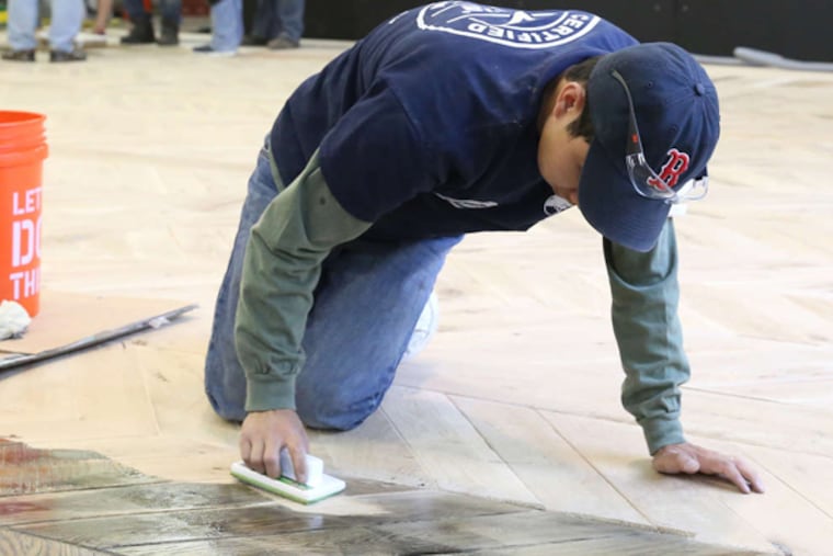 New finish is applied. With today's higher-quality finishes, a refinishing job can last five to 10 years.