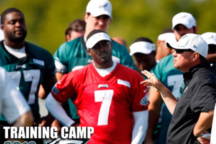 Marty Mornhinweg and many players said that they expect Andy Reid to be back sometime this week. (David Maialetti/Staff Photographer)