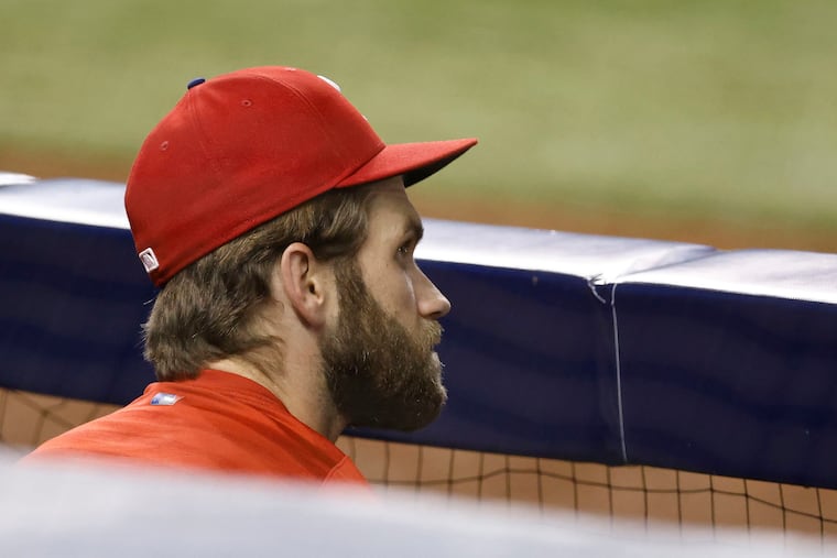 Phillies right fielder Bryce Harper has been out since May 22 because of a bruised left wrist/forearm.