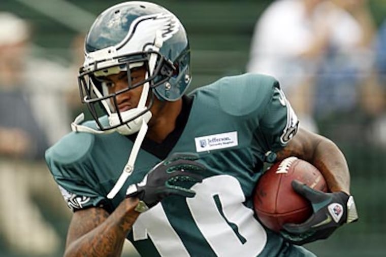 DeSean Jackson injured his hamstring during Wednesday's practice. (Yong Kim/Staff file photo)