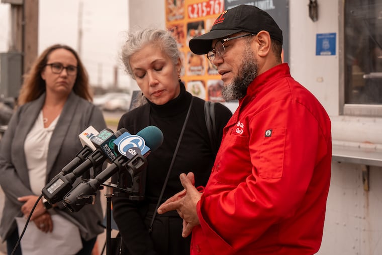Chef José Luis, speaks during a news conference at Alta Cocina Restaurant and Food Truck.