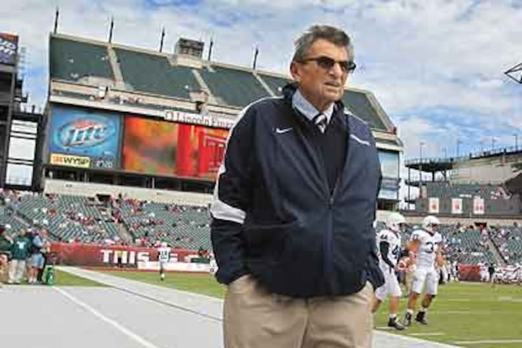 Joe Paterno may have lost his place in the world when fired. Or he may have neglected cancer treatments as the scandal swirled. (Charles Fox / Staff Photographer)