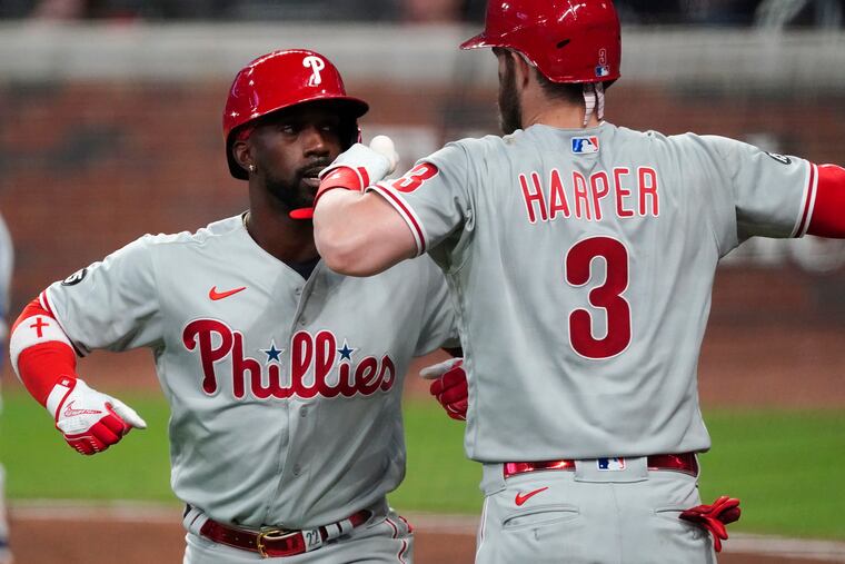 Andrew McCutchen and Bryce Harper both struggled to hit the ball during the Phillies' 1-5 road trip.