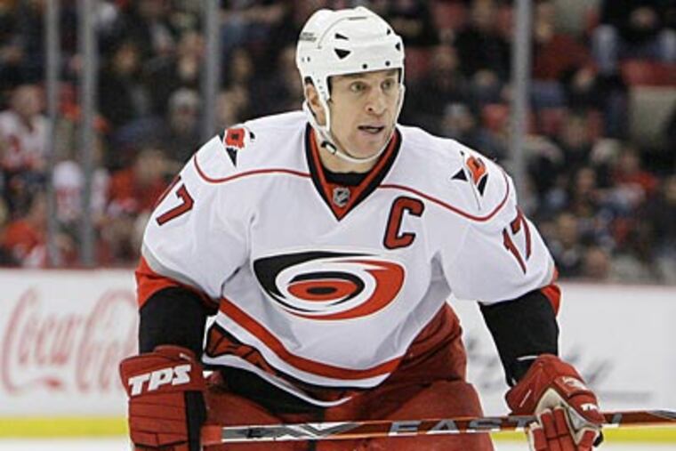 "The day I got traded from Philadelphia was one of the worst days of my career," Rod Brind'Amour said. (Paul Sancya/AP file photo)