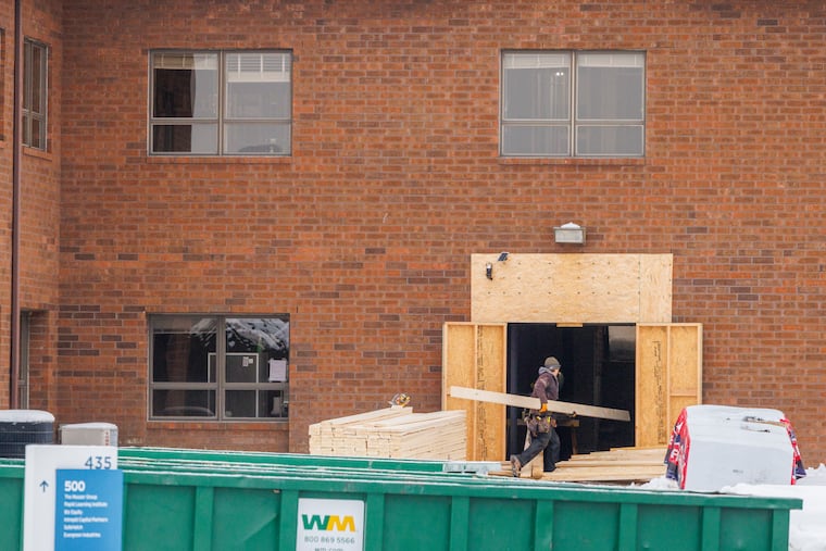 The former office building at 435 Devon Park Dr., Wayne, is being redeveloped for residential.