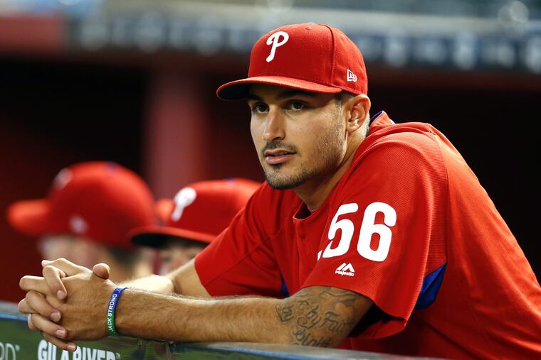 Zach Eflin won't miss a start, but he will miss $30,000 after spending 10 days in the minors to make room for Justin Bour.