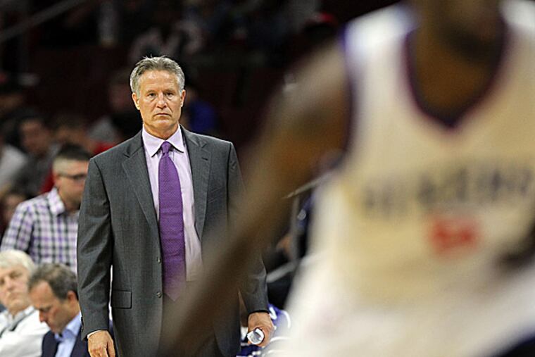 76ers head coach Brett Brown. (Yong Kim/Staff Photographer)