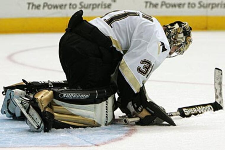 Sebastien Caron, 29, has compiled a 25-47-12 record with four NHL teams. (AP file photo/John Bazemore)