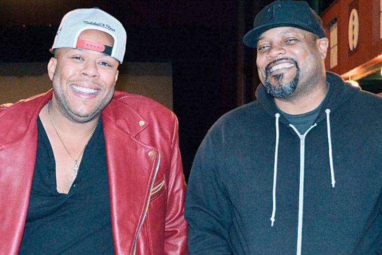 Dice Raw and Rennie Harris on stage at Freedom TheatrePhoto.