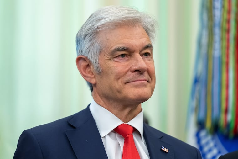 Centers for Medicare & Medicaid Services administrator Dr. Mehmet Oz attends an event on health care affordability in the Oval Office at the White House, Thursday, April 23, 2026, in Washington.