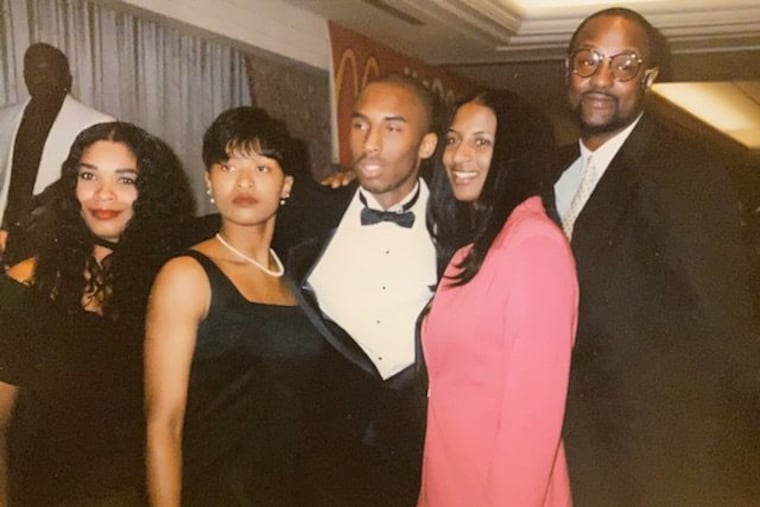 The Bryant family, from left to right: Pam, Sharia, Kobe, Shaya, and Joe.