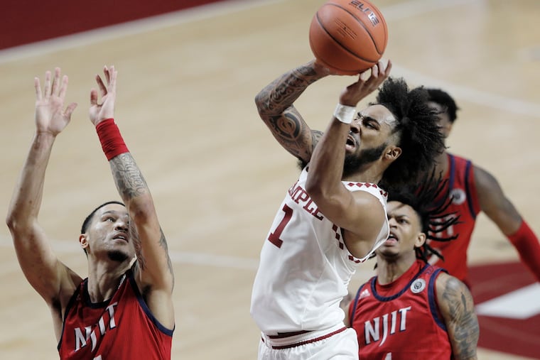 Damian Dunn led Temple with 18 points against NJIT.