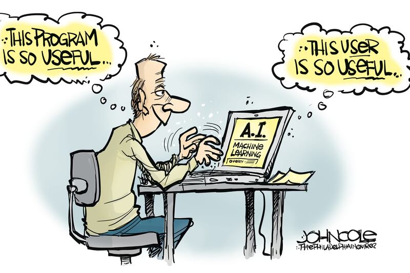 Algorithm News Cartoon The ‘secretary of war’ and a tech CEO shouldn’t be the only ones ...