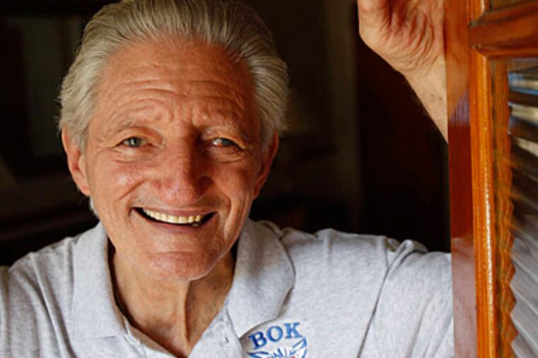 Joe Domenick , 82, is retiring from Bok Technical High School after 61 years at the school. (David Maialetti/Staff)