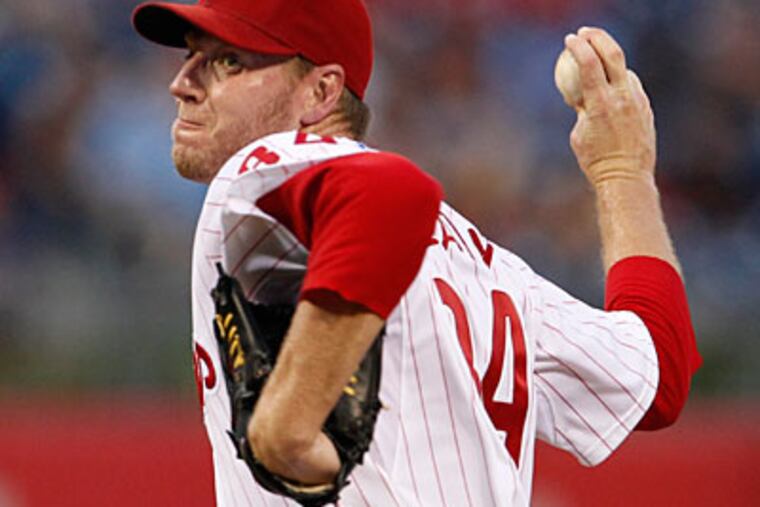 Roy Halladay will start Monday night as the Phillies open a four-game series against the Reds. (Ron Cortes/Staff Photographer)