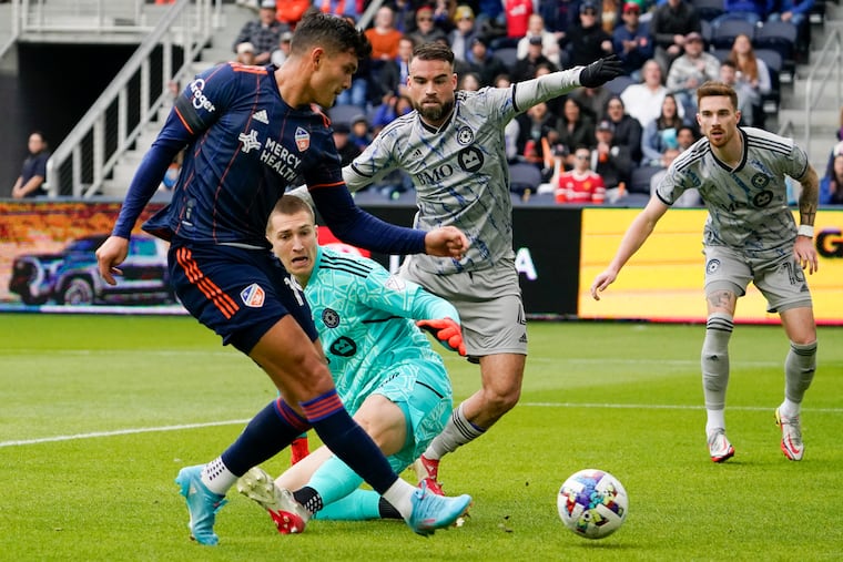 Brandon Vázquez (left) led FC Cincinnati to its first playoff berth this year after three years as the worst team in MLS.