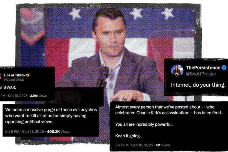 Republican officials have endorsed punishments over comments on Charlie Kirk’s assassination, saying that those who glorify violence should be removed from positions of trust.