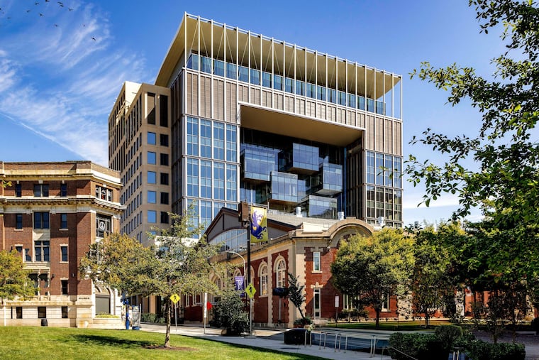 The Drexel University College of Medicine will consolidate its research operations at a building, shown here in an architectural rendering, at 3201 Cuthbert St. in University City. The move from sites in Center City and East Falls is expected to happen in 2027.