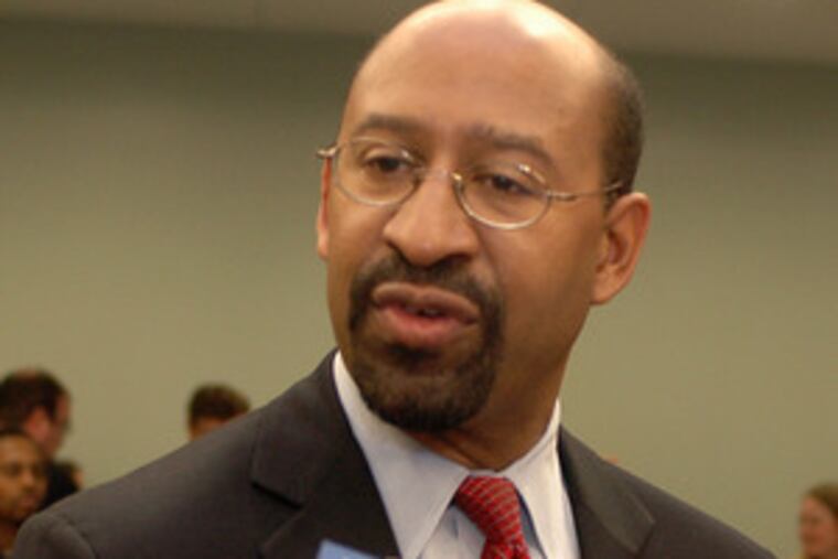 Former Councilman Michael A. Nutter said Tom Knox's television ad campaign exaggerated Knox's role in former Mayor Ed Rendell's administration.